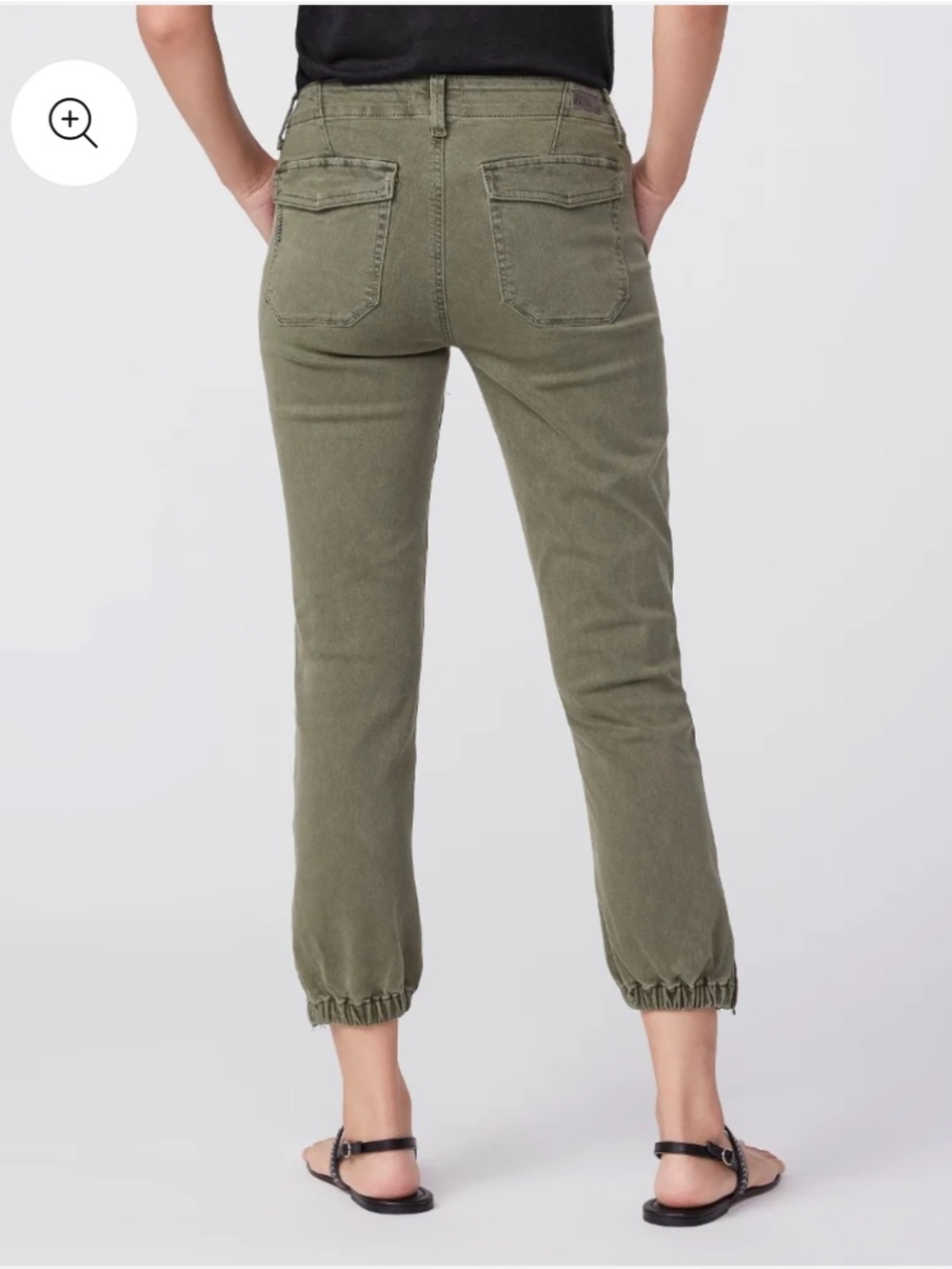 MAYSLIE Women’s Olive Green Jogger Pants – Size 33 - Picture 3 of 15